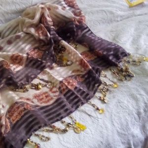 Scarf great material 👌 handmade myself with bids